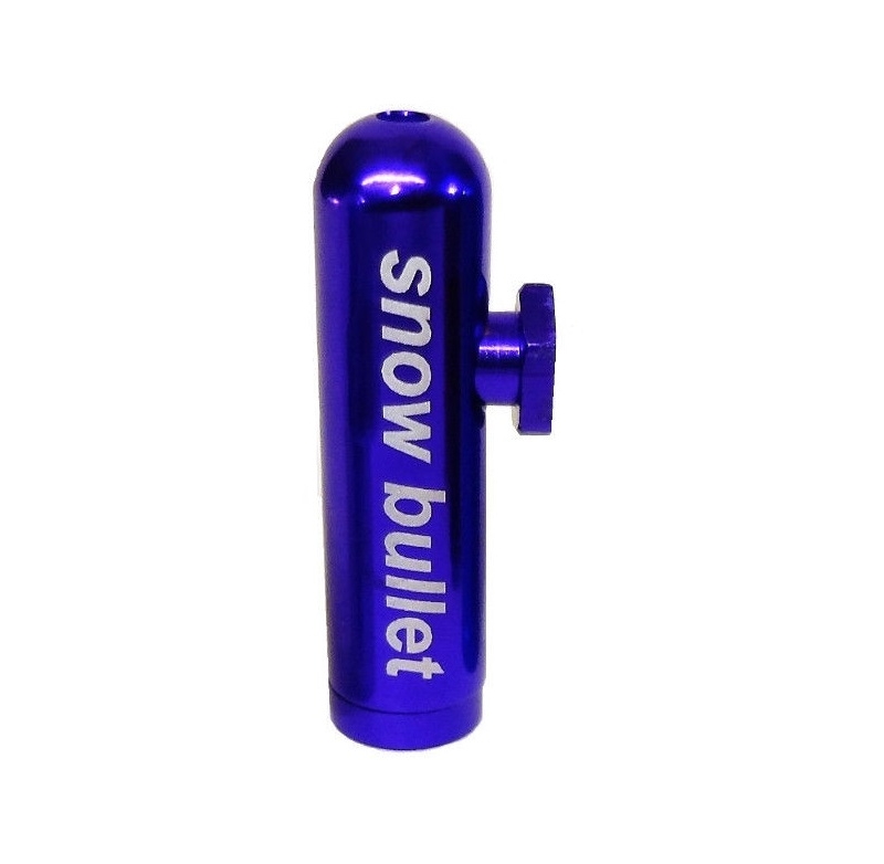 snow bullet sniffer snorter rocket snuff dispenser purple