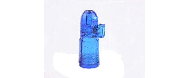 bottom loading snuff bullet snorter blue