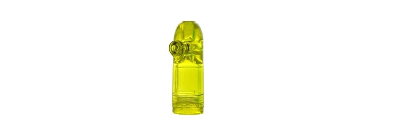 bottom loading snuff bullet snorter yellow