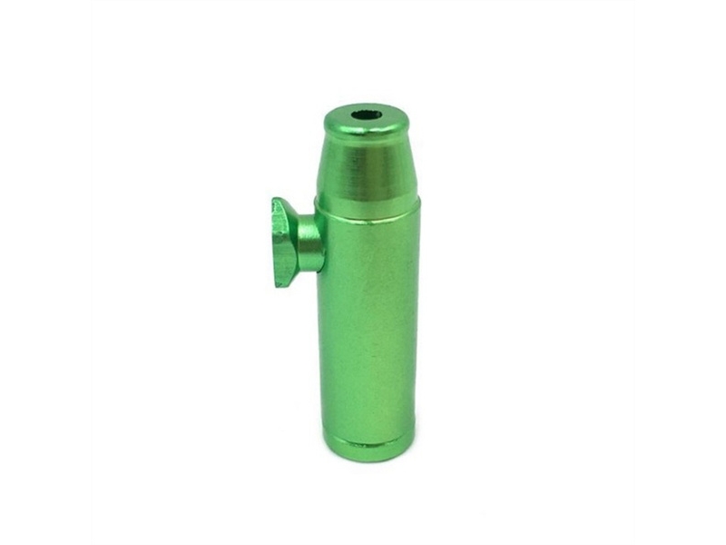 basic metal bullet rocket snorter green