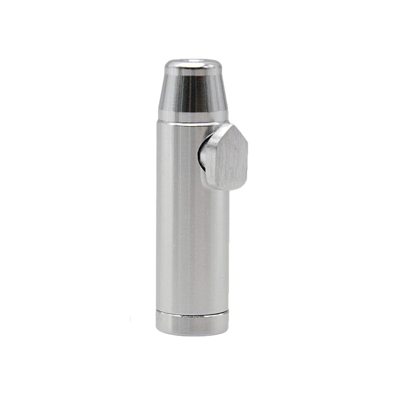 basic metal bullet rocket snorter silver (for snuff) 