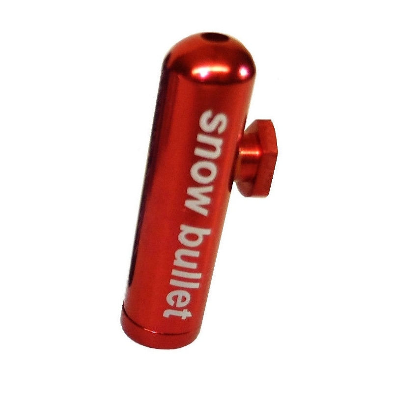 snow bullet metal rocket snuff snorter red