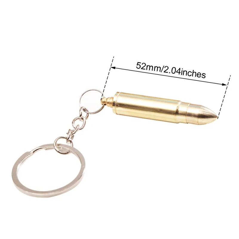 Bullet with hidden spoon, keyring