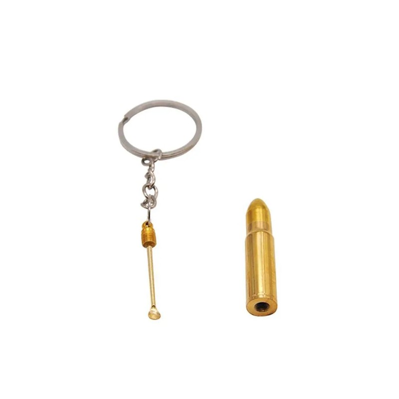 Bullet with hidden spoon, keyring