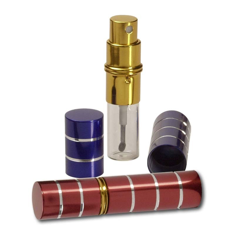 Perfume bottle with snorting spoon Red