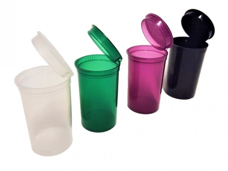 10 x 19 Dram POP TOP SQUEEZE JAR POT STASH PO