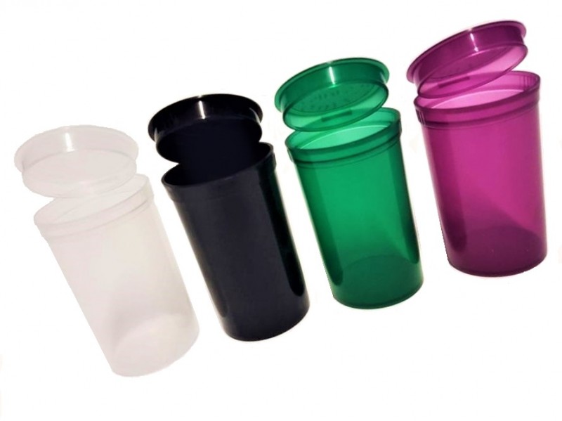 30 x 6 Dram POP TOP SQUEEZE JAR POT STASH POT