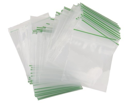 1000 x 60mm x 60mm grip lock gummy sealy bags