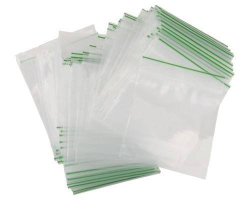 500 x 30mm x 30mm grip lock gummy sealy bags 