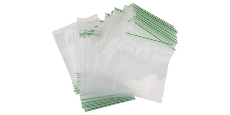 500 x 40mm x 0mm grip lock gummy sealy bags 