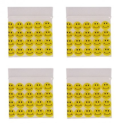 500x 40mm x 40mm smiley face grip seal gummy 
