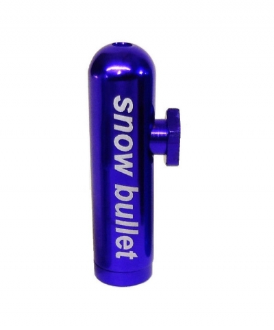 snow bullet sniffer snorter rocket snuff dispenser purple