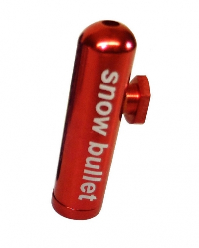 snow bullet metal rocket snuff snorter red