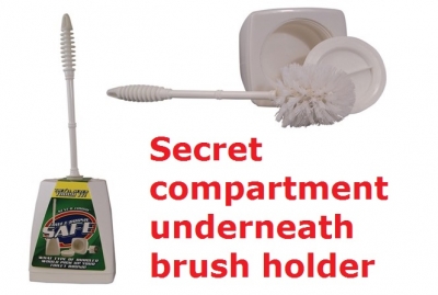 toilet brush diversion safe stash can
