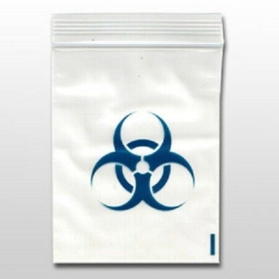 500x 40mm x 40mm biohazard / tribal grip seal gummy sealy bags baggies 
