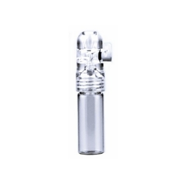 glass and plastic snorter sniffer bullet clear