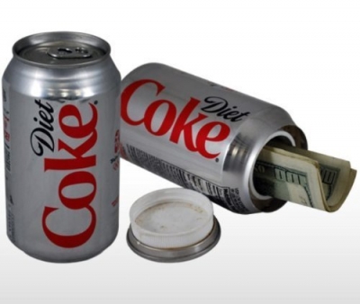 diet coke stash can diversion safe with added weight