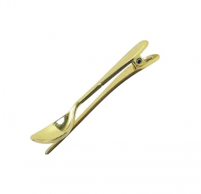 clip on ibiza snorting spoon gold