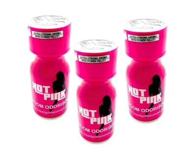 3 x hot pink  amyl nitrite poppers room odorisor aroma 15ml